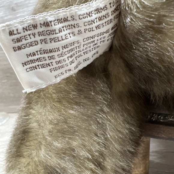 Bombay Co. Danny Teddy Bear Faux Mink Plush Russ Berrie 13" Stuffed Animal Toy - Picture 8 of 9